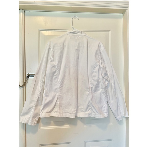 Chicos Size 3 Button Down White Jacket - Picture 2 of 3